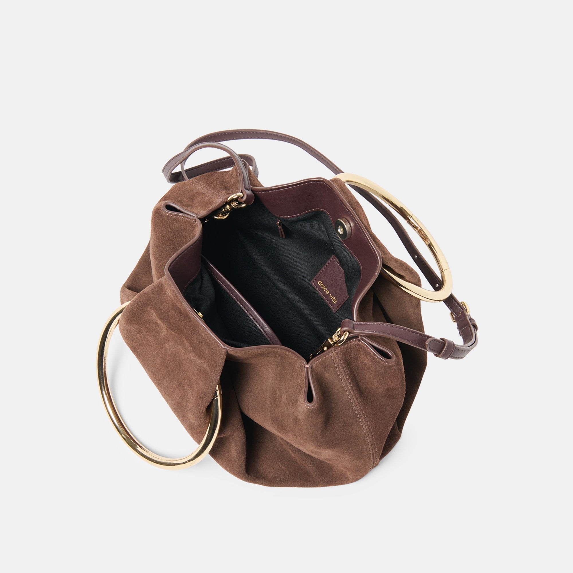 Dolce Vita HANDBAGS | Channing Espresso Suede Handbag