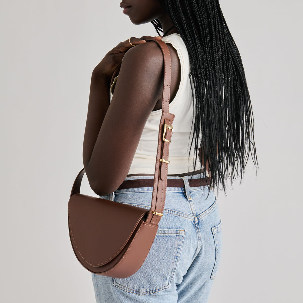 Dolce Vita HANDBAGS | Sabine Brown Leather Shoulder Bag