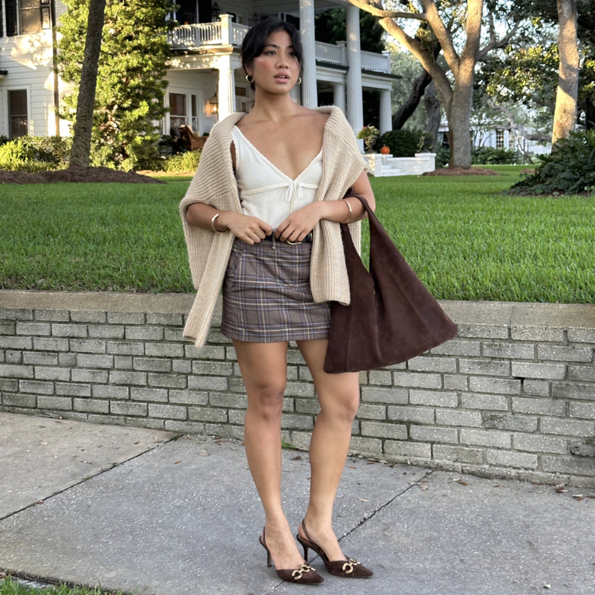 Dolce Vita HANDBAGS | Marie Chocolate Suede Tote