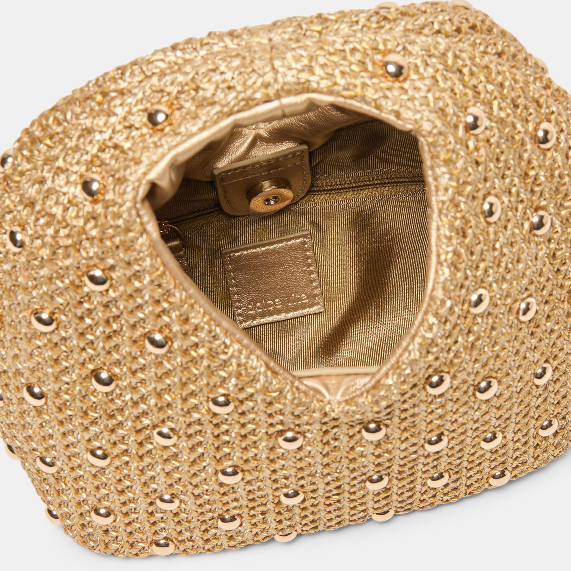 Dolce Vita HANDBAGS | Dahlia Gold Raffia Handbag