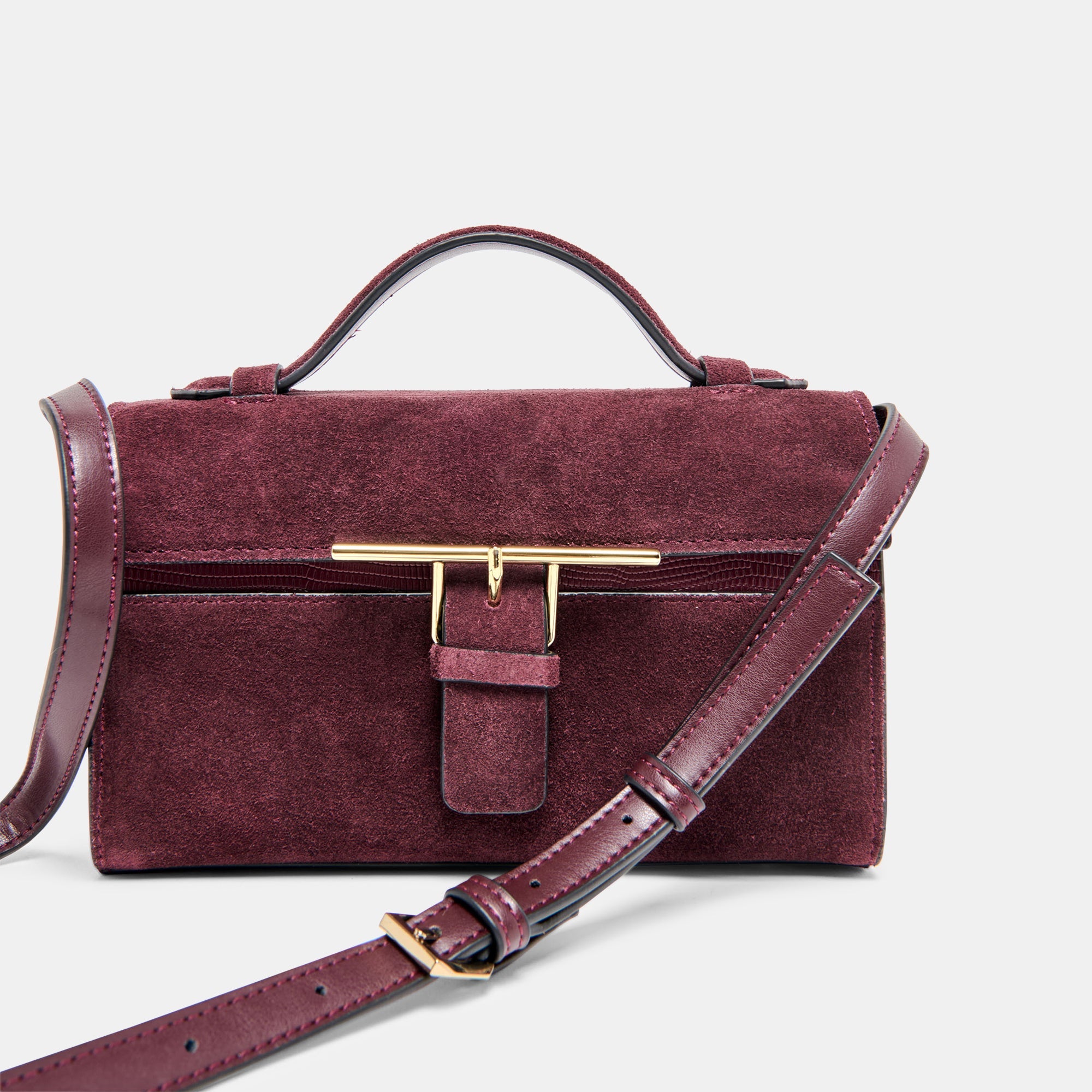 Dolce Vita HANDBAGS | Zannone Burgundy Suede Crossbody