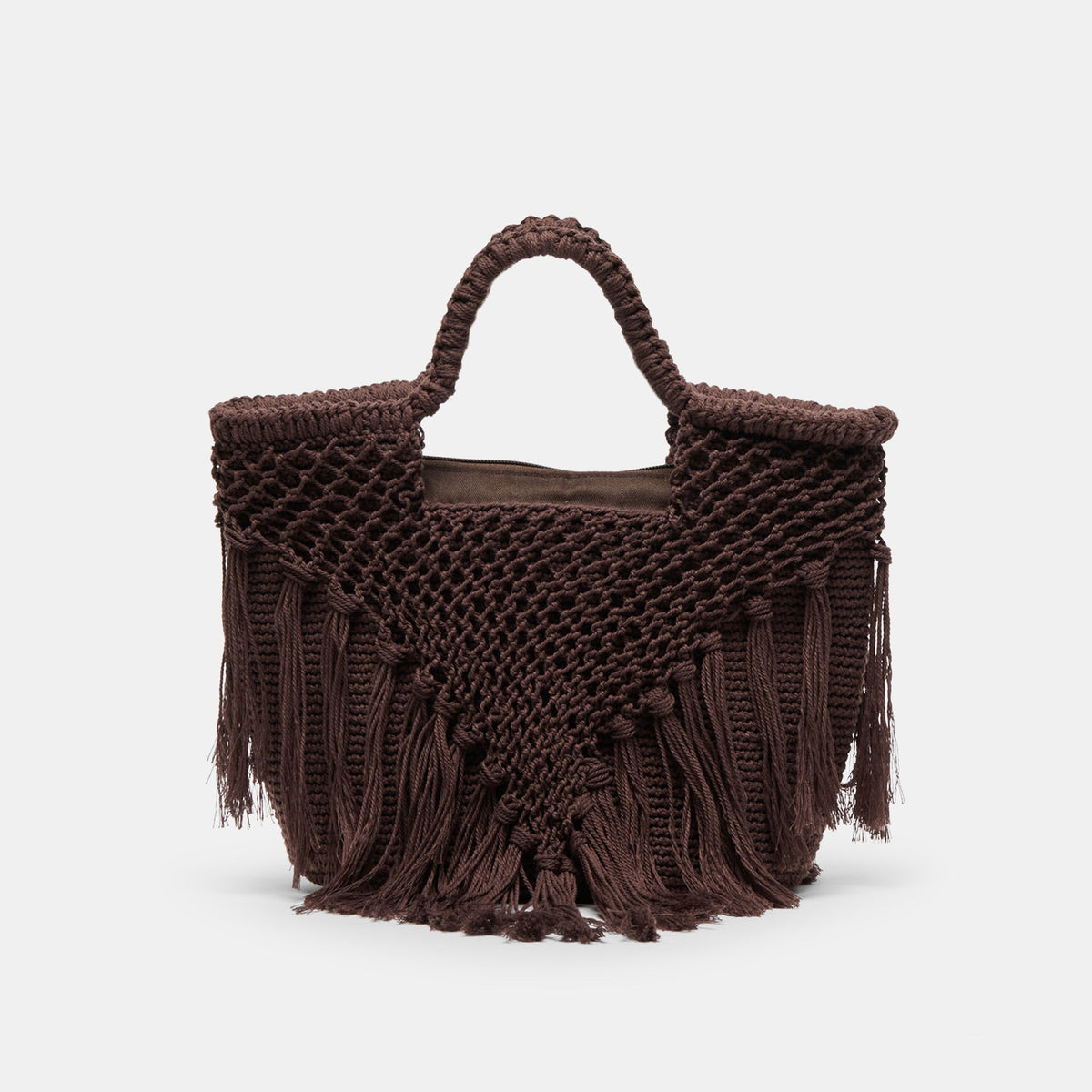Dolce Vita HANDBAGS | Birch Chocolate Crochet Handbag
