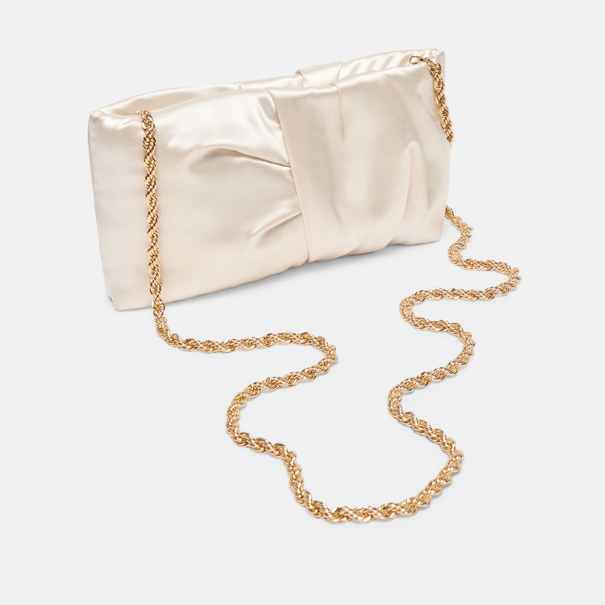 Dolce Vita HANDBAGS | Rozey White Satin Clutch
