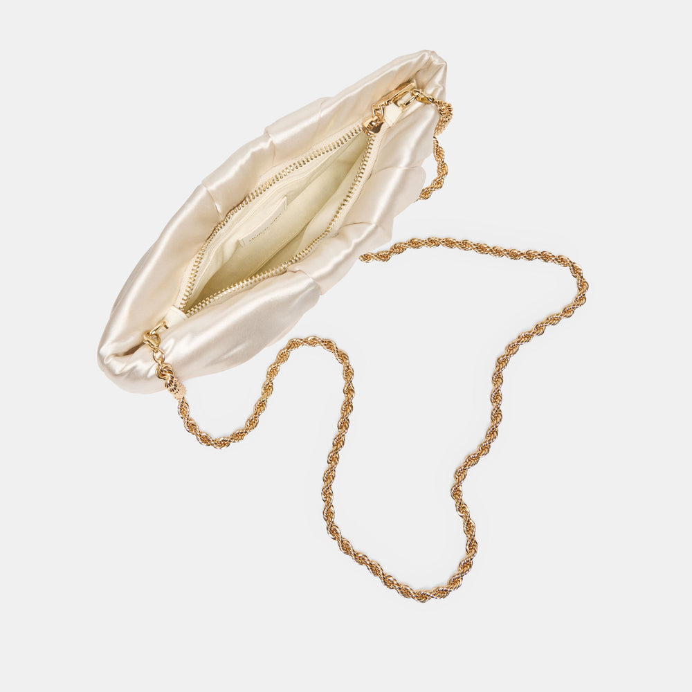 Dolce Vita HANDBAGS | Rozey White Satin Clutch
