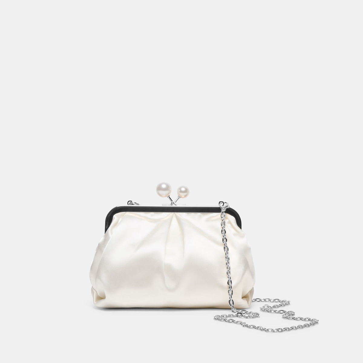 Dolce Vita HANDBAGS | Kendall White Satin Clutch