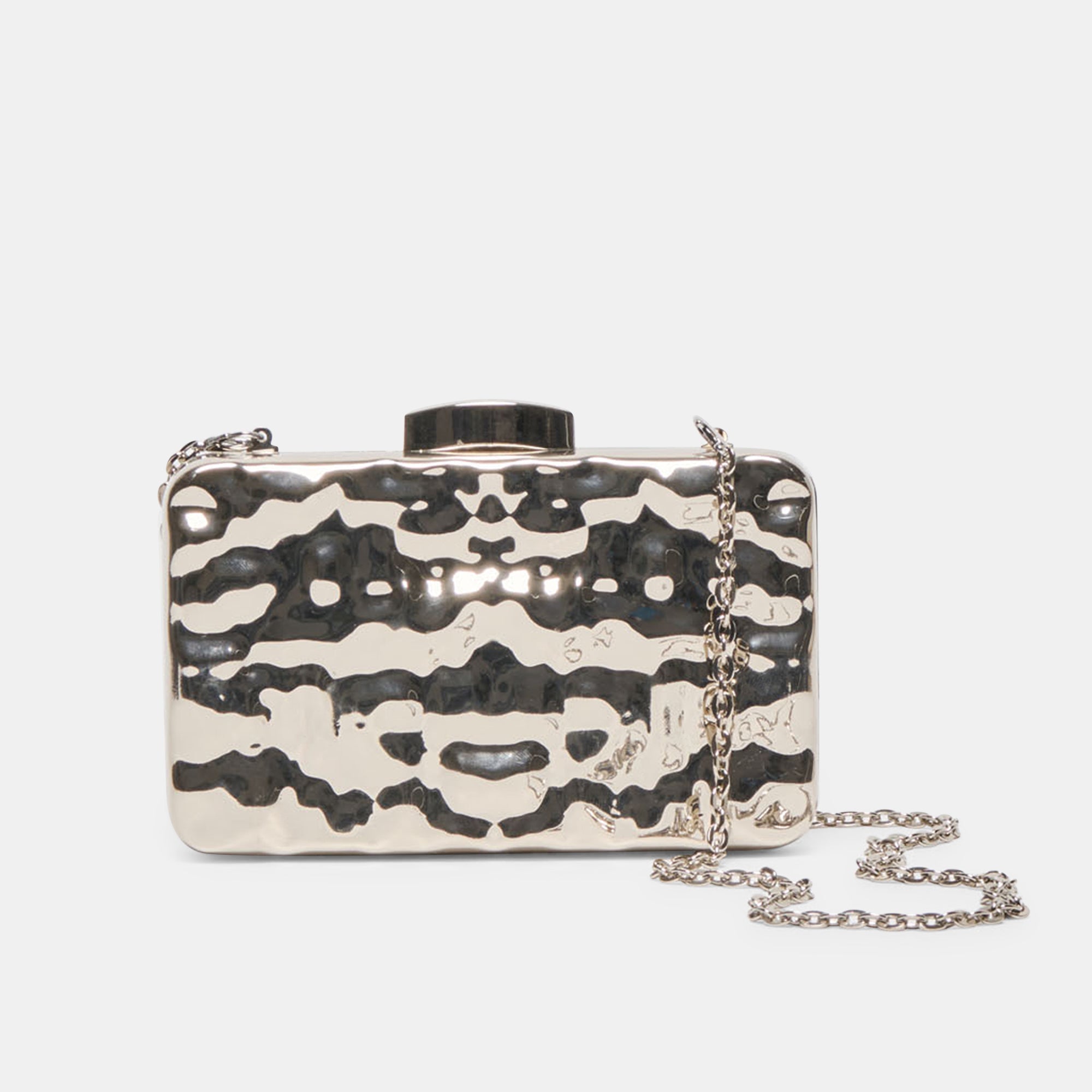 Dolce Vita HANDBAGS | Delia Silver Metal Clutch