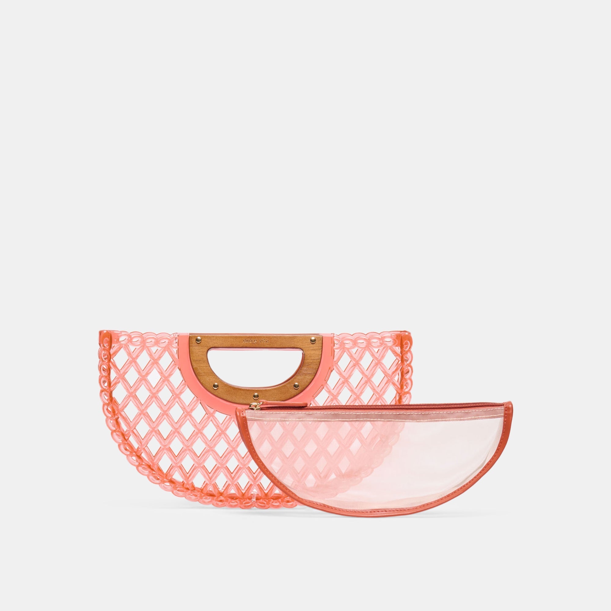 Dolce Vita HANDBAGS | Solandra Coral Jelly Clutch