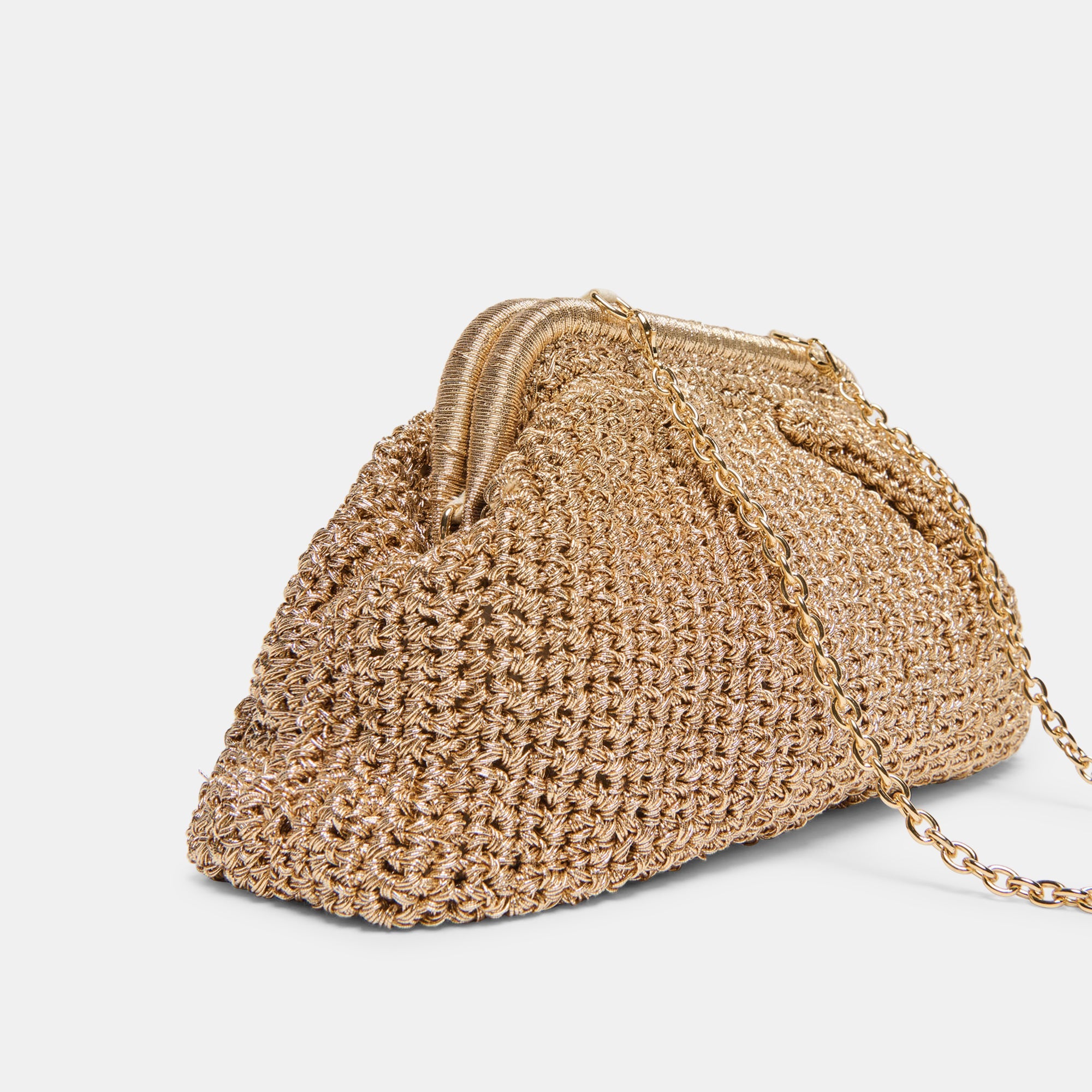 Dolce Vita HANDBAGS | Ione Gold Crochet Clutch