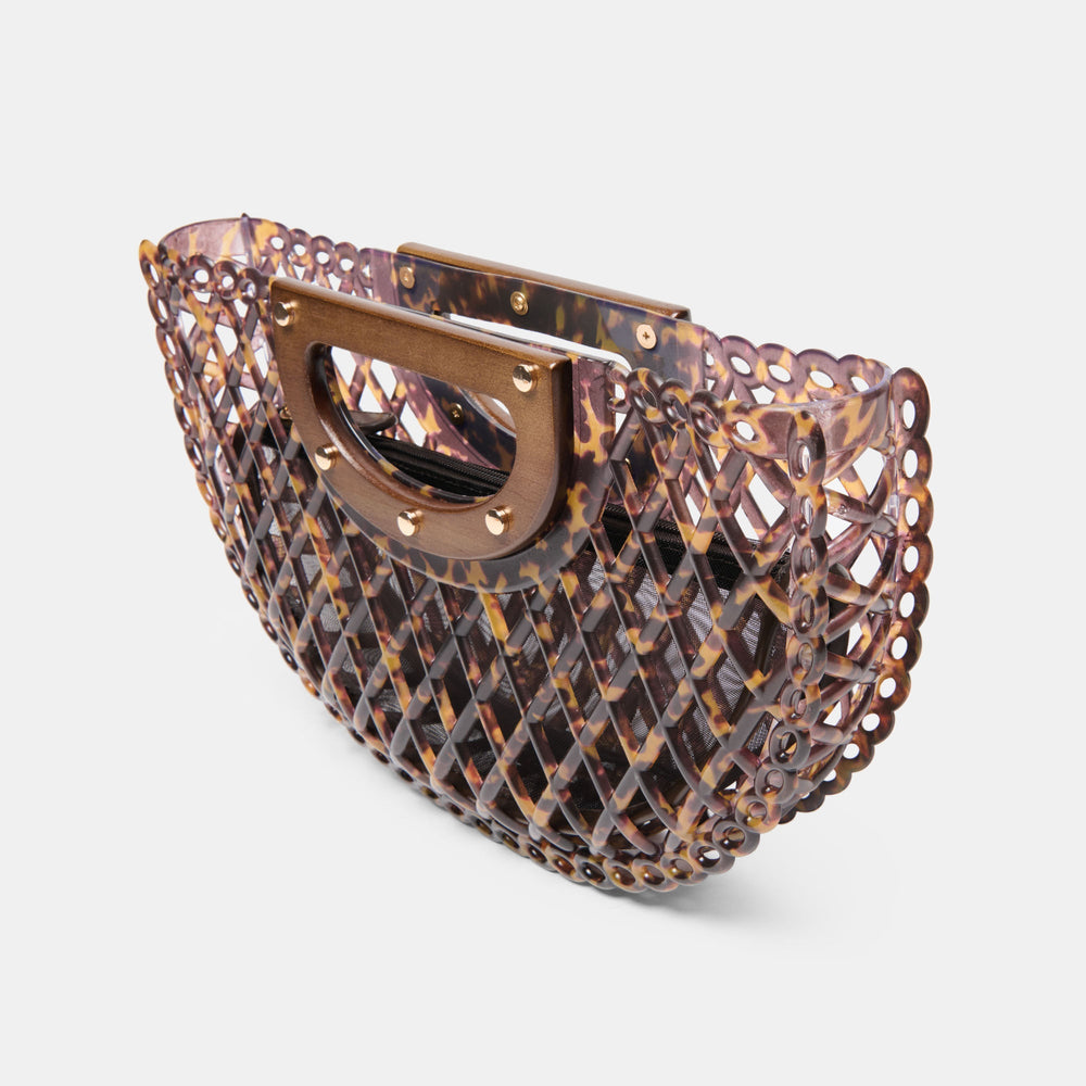 Dolce Vita HANDBAGS | Solandra Tortoise Jelly Clutch