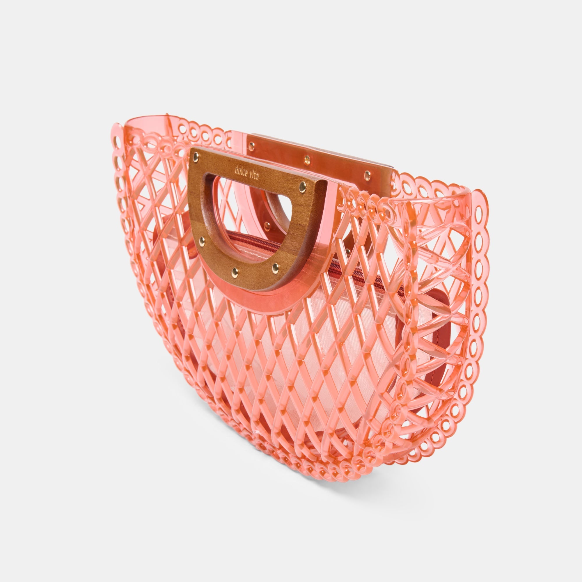 Dolce Vita HANDBAGS | Solandra Coral Jelly Clutch