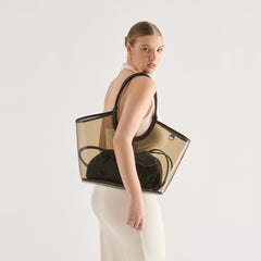 Dolce Vita HANDBAGS | GISELLE Smoke Jelly Tote Shoulder Bag