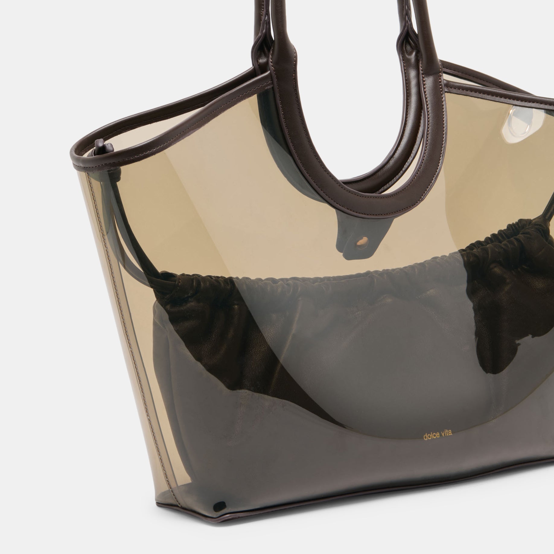 Dolce Vita HANDBAGS | GISELLE Smoke Jelly Tote Shoulder Bag