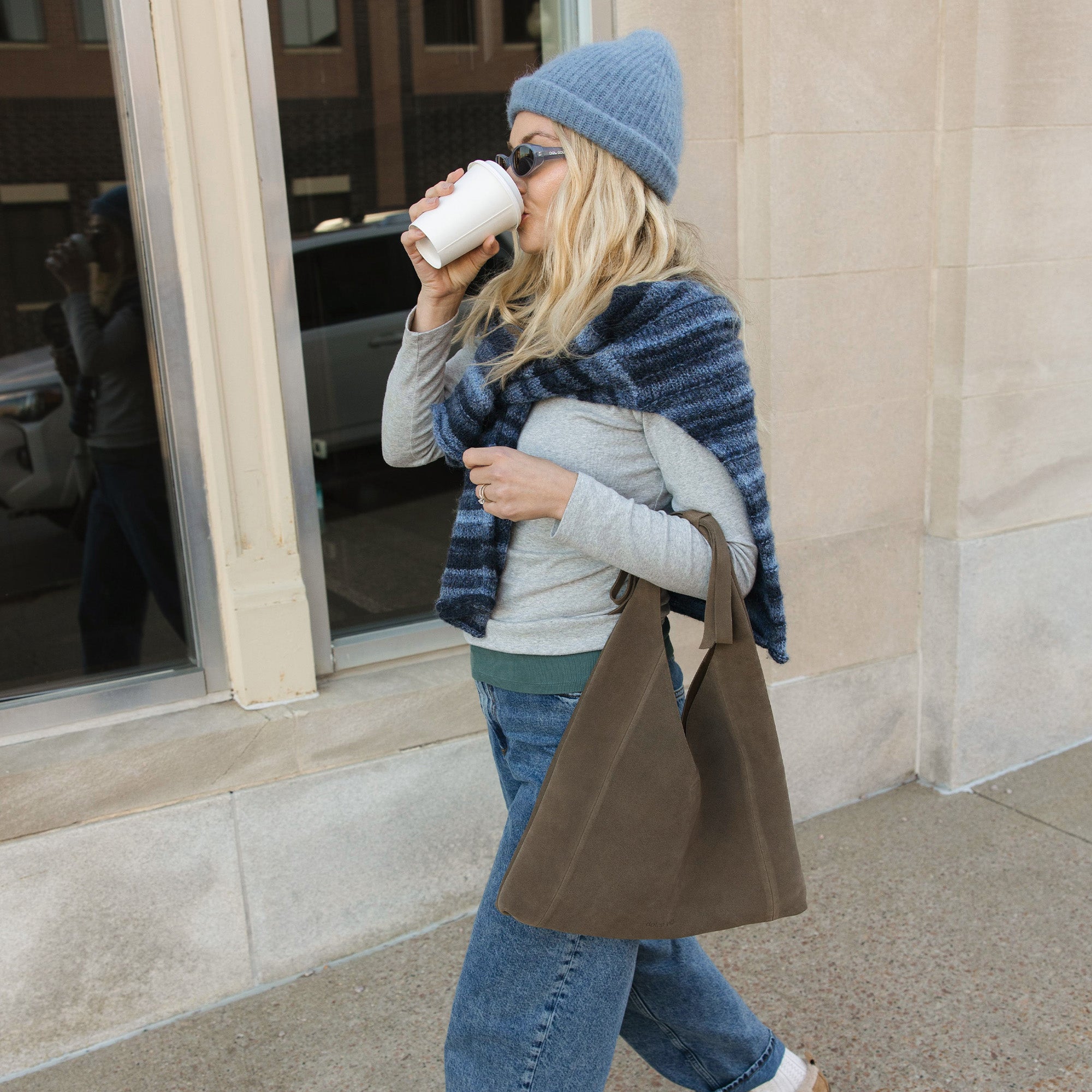 Dolce Vita HANDBAGS | Marie Olive Suede Tote