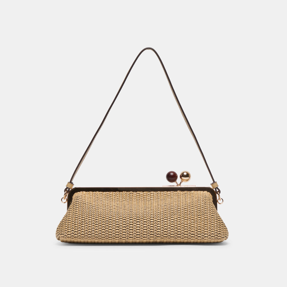 Dolce Vita HANDBAGS | Ambriaa Natural Raffia Shoulder Bag