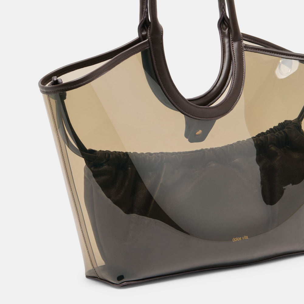 Dolce Vita HANDBAGS | GISELLE Smoke Jelly Tote Shoulder Bag