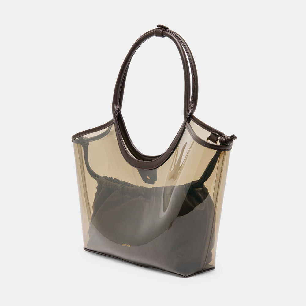Dolce Vita HANDBAGS | GISELLE Smoke Jelly Tote Shoulder Bag