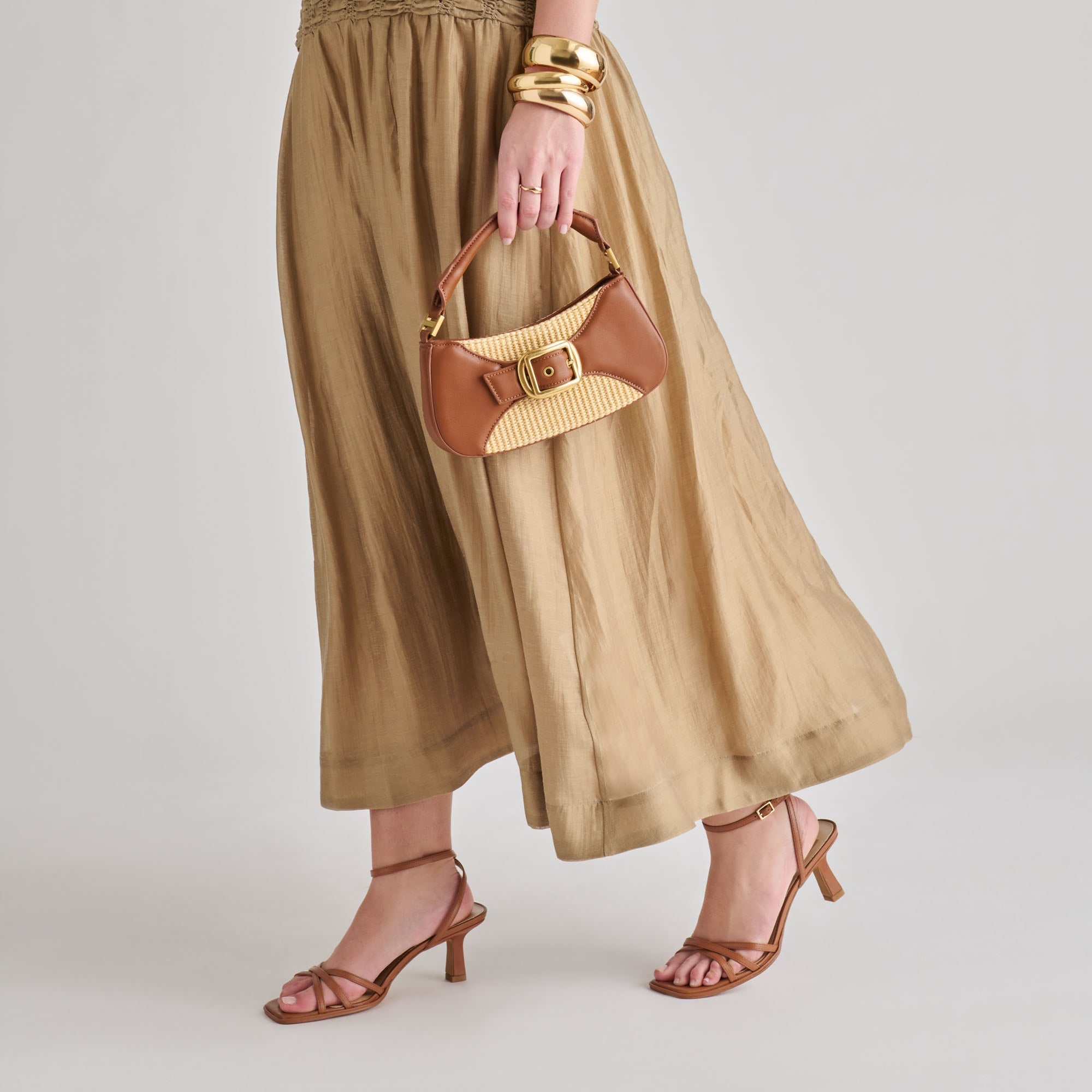 Dolce Vita HANDBAGS | Nuala Raffia Saddle Stella Handbag