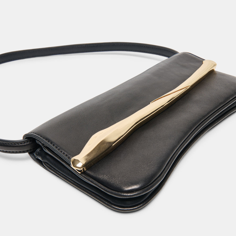 Dolce Vita HANDBAGS | Azura Black Leather Shoulder Bag