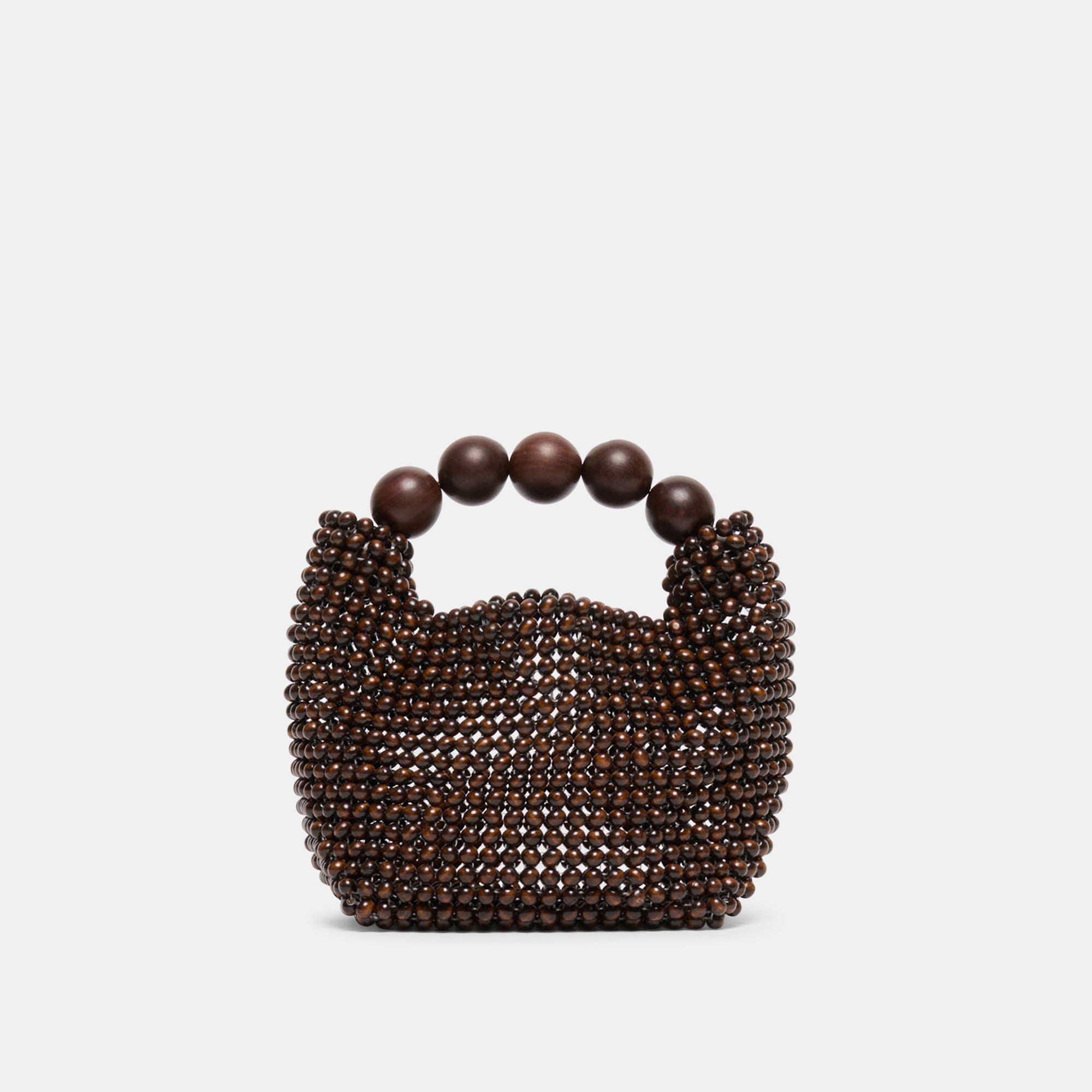 Dolce Vita HANDBAGS | CLOVER Chocolate Wood Beaded Handbag