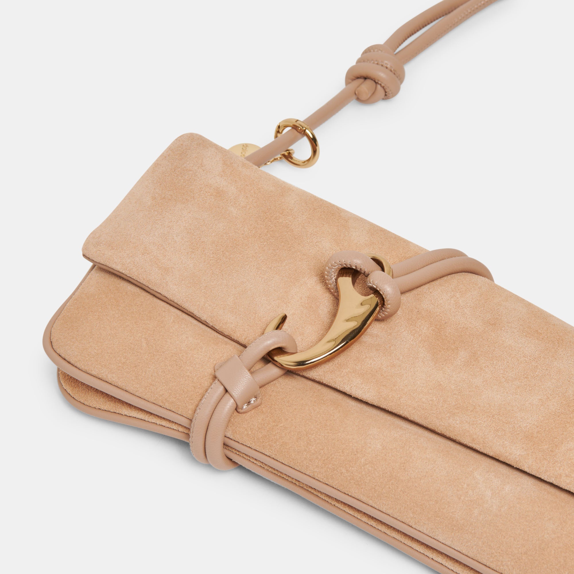 Dolce Vita HANDBAGS | ALICE SHOULDER BAG BEIGE SUEDE
 – Dolce Vita