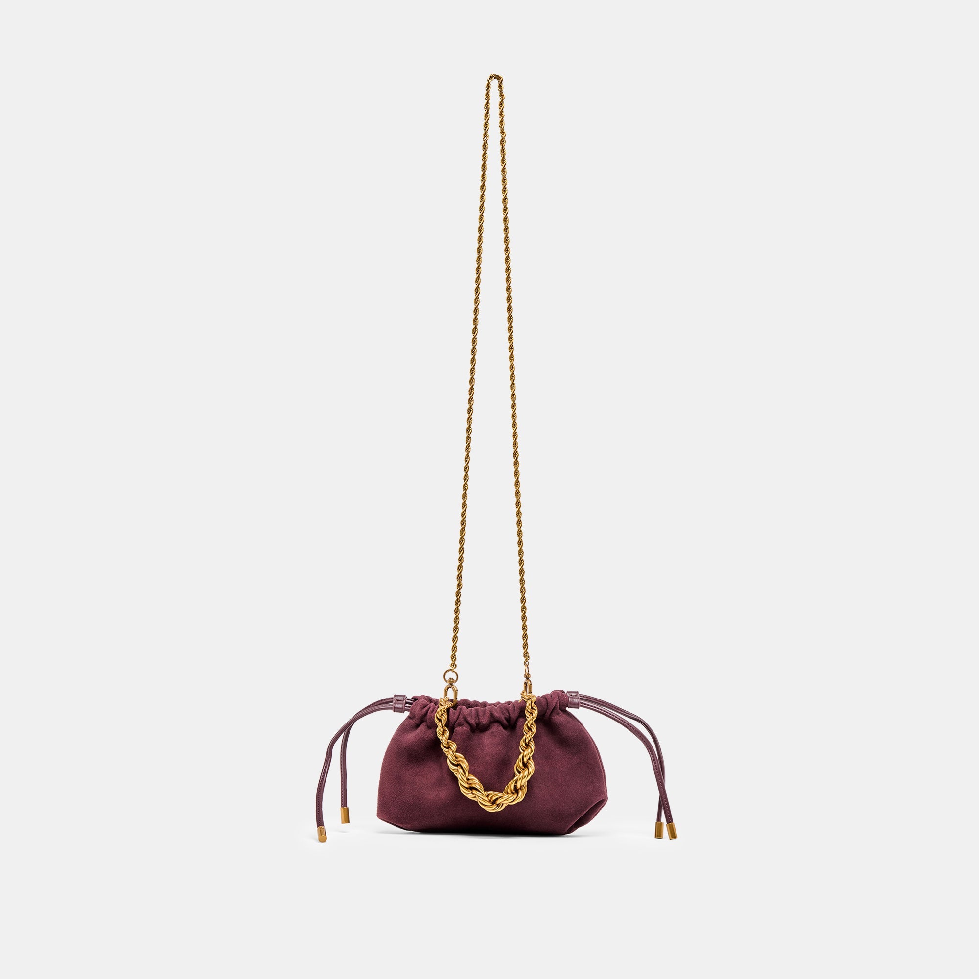 Dolce Vita HANDBAGS | Cleo Burgundy Suede Crossbody