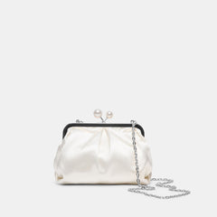 Dolce Vita HANDBAGS | Kendall White Satin Clutch