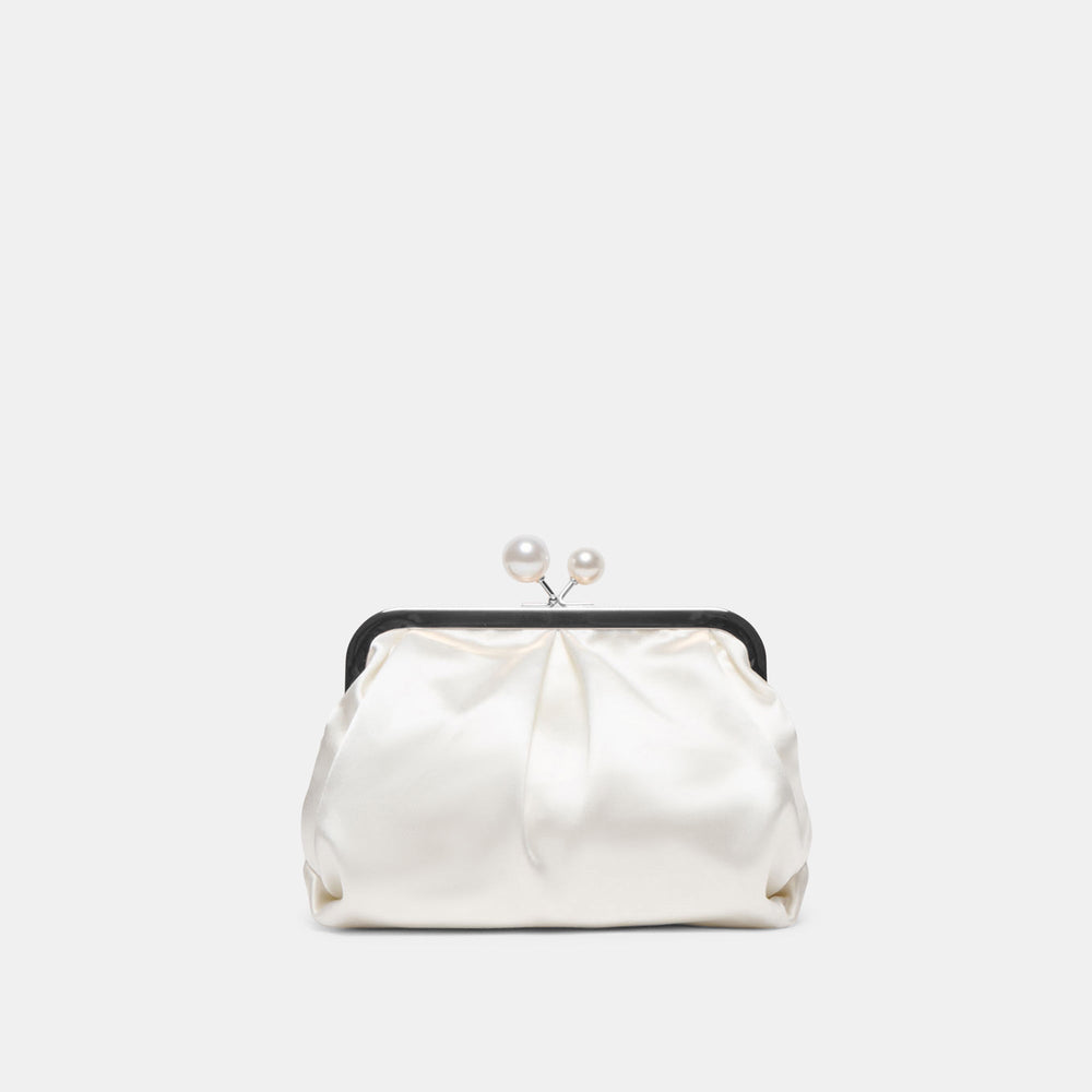 Dolce Vita HANDBAGS | Kendall White Satin Clutch
