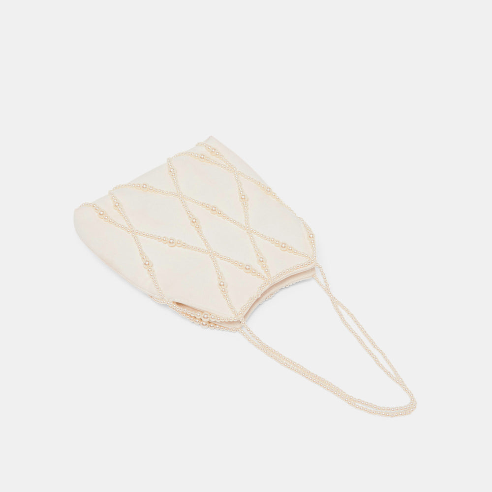 Dolce Vita HANDBAGS | Serilda Ivory Satin Handbag