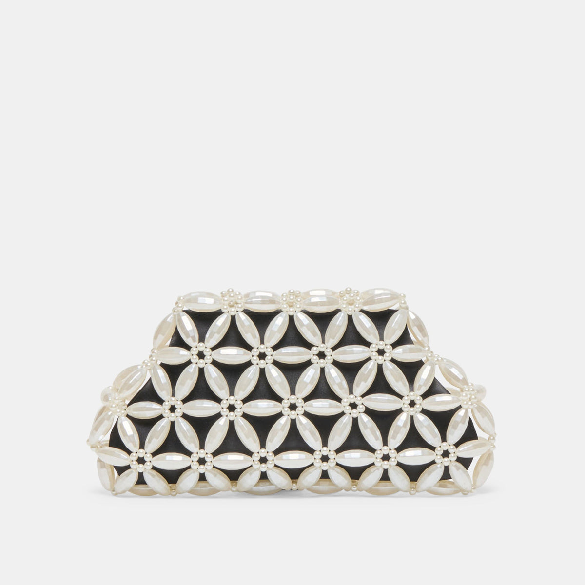 Dolce Vita HANDBAGS | Marlow Black Satin Pearl Clutch