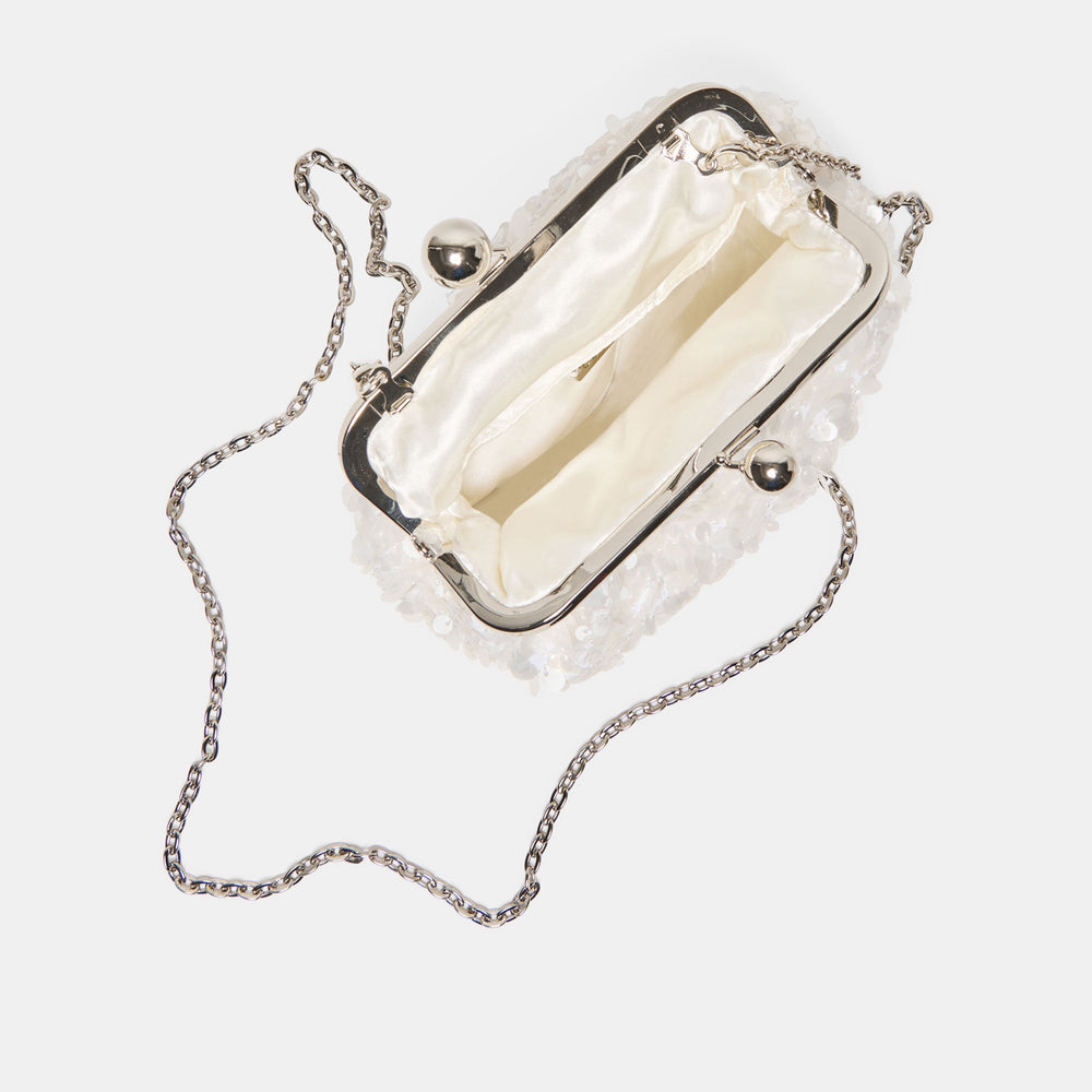 Dolce Vita HANDBAGS | Kendall White Sequin Clutch