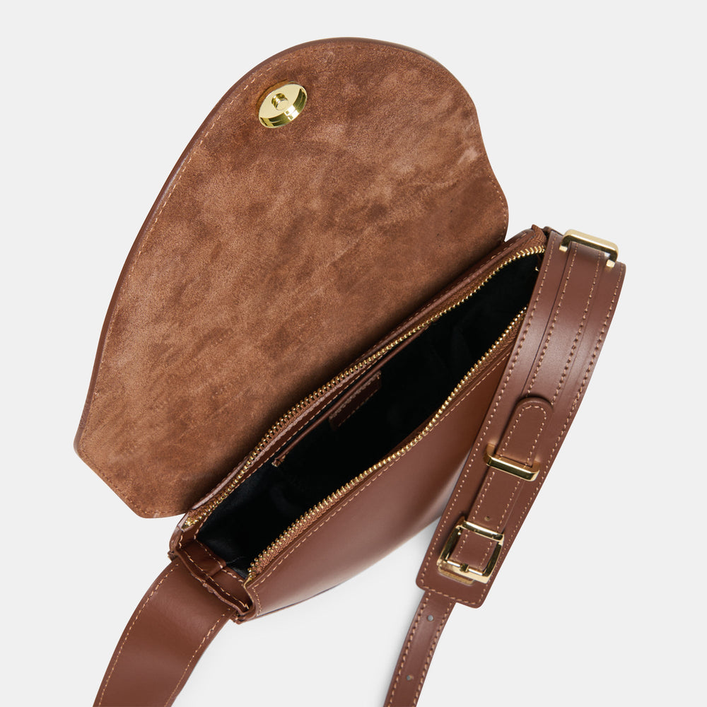 Dolce Vita HANDBAGS | Sabine Brown Leather Shoulder Bag