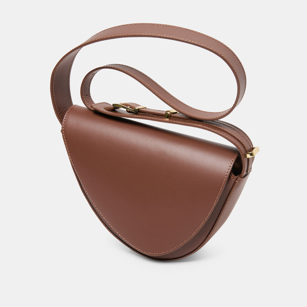 Dolce Vita HANDBAGS | Sabine Brown Leather Shoulder Bag