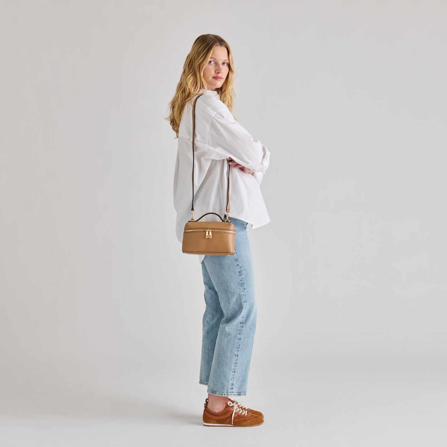 Dolce Vita HANDBAGS | Leony Tan Leather Crossbody