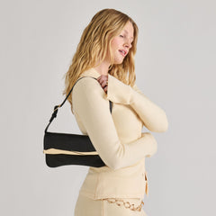 Dolce Vita HANDBAGS | Azura Black Leather Shoulder Bag