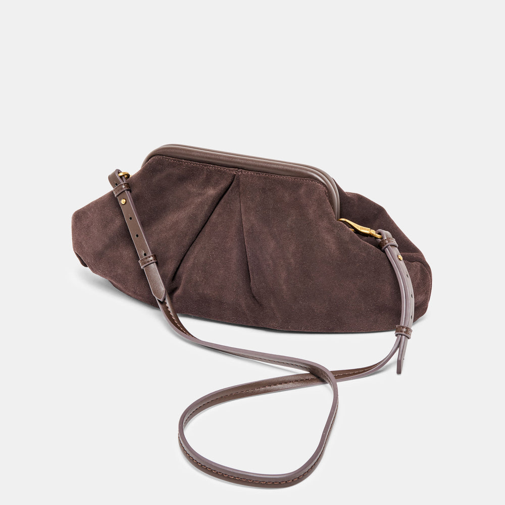 Dolce Vita HANDBAGS | Sahara Espresso Suede Clutch