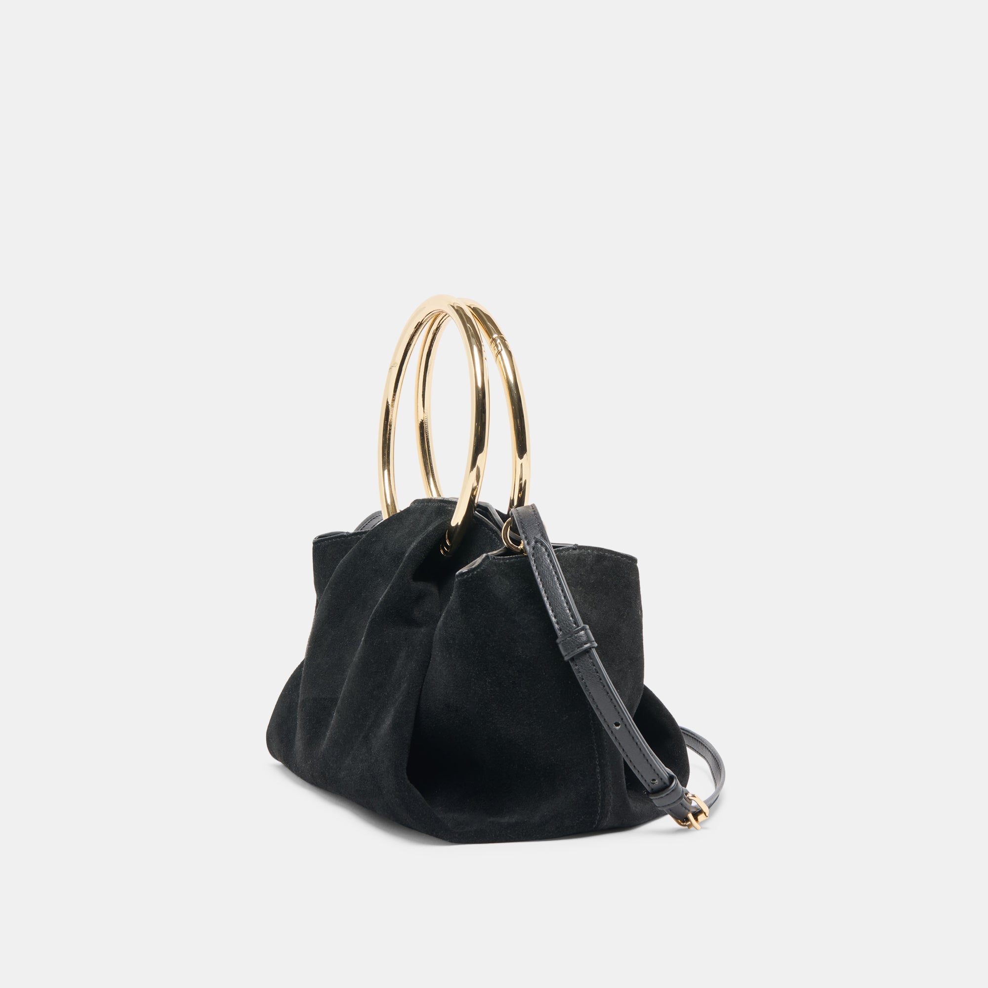 Dolce Vita HANDBAGS | Channing Black Suede Handbag