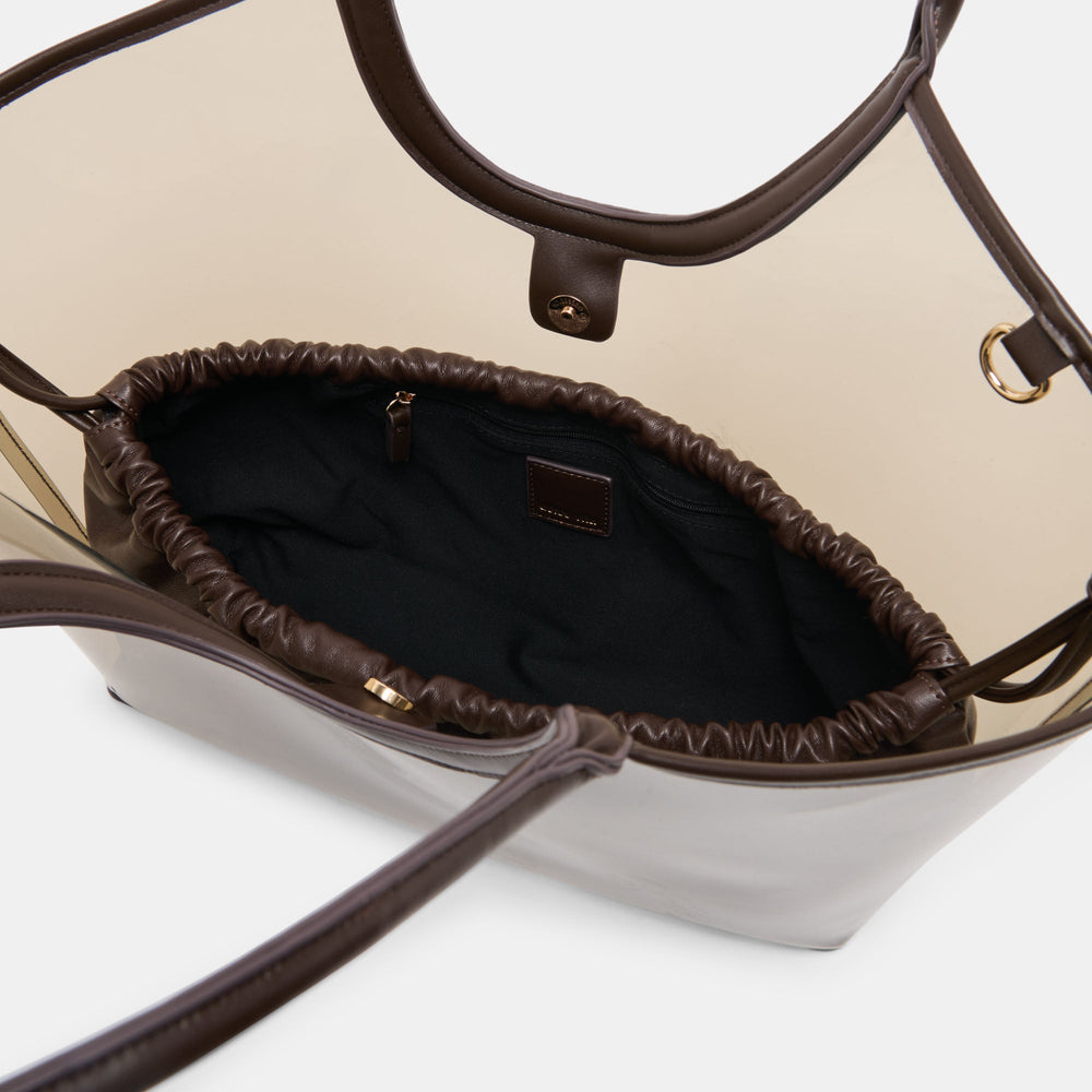 Dolce Vita ACCESSORIES | GISELLE Smoke Jelly Tote Shoulder Bag