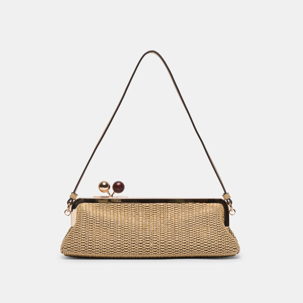 Dolce Vita ACCESSORIES | Ambriaa Natural Raffia Shoulder Bag