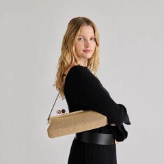 Dolce Vita ACCESSORIES | Ambriaa Natural Raffia Shoulder Bag