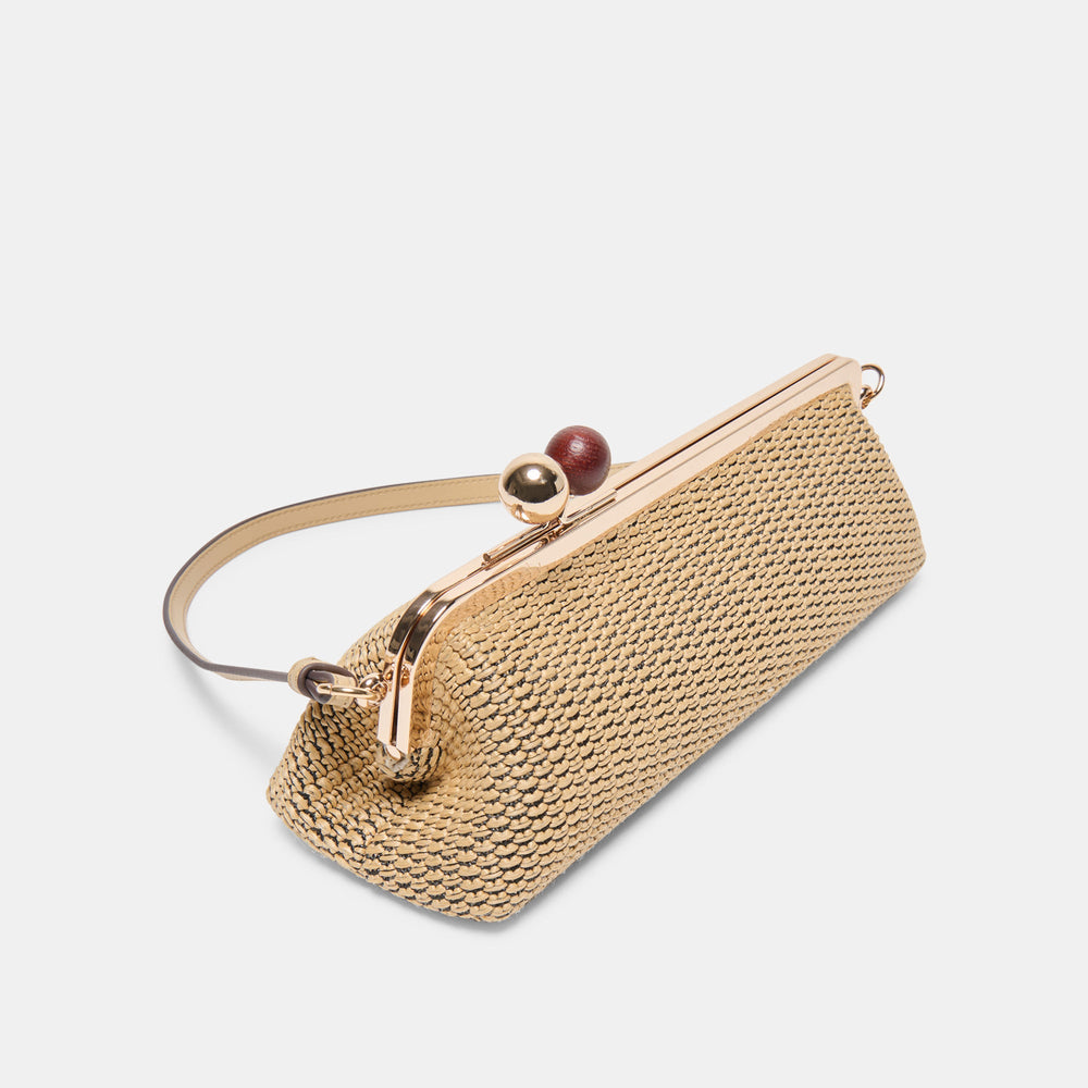 Dolce Vita ACCESSORIES | Ambriaa Natural Raffia Shoulder Bag