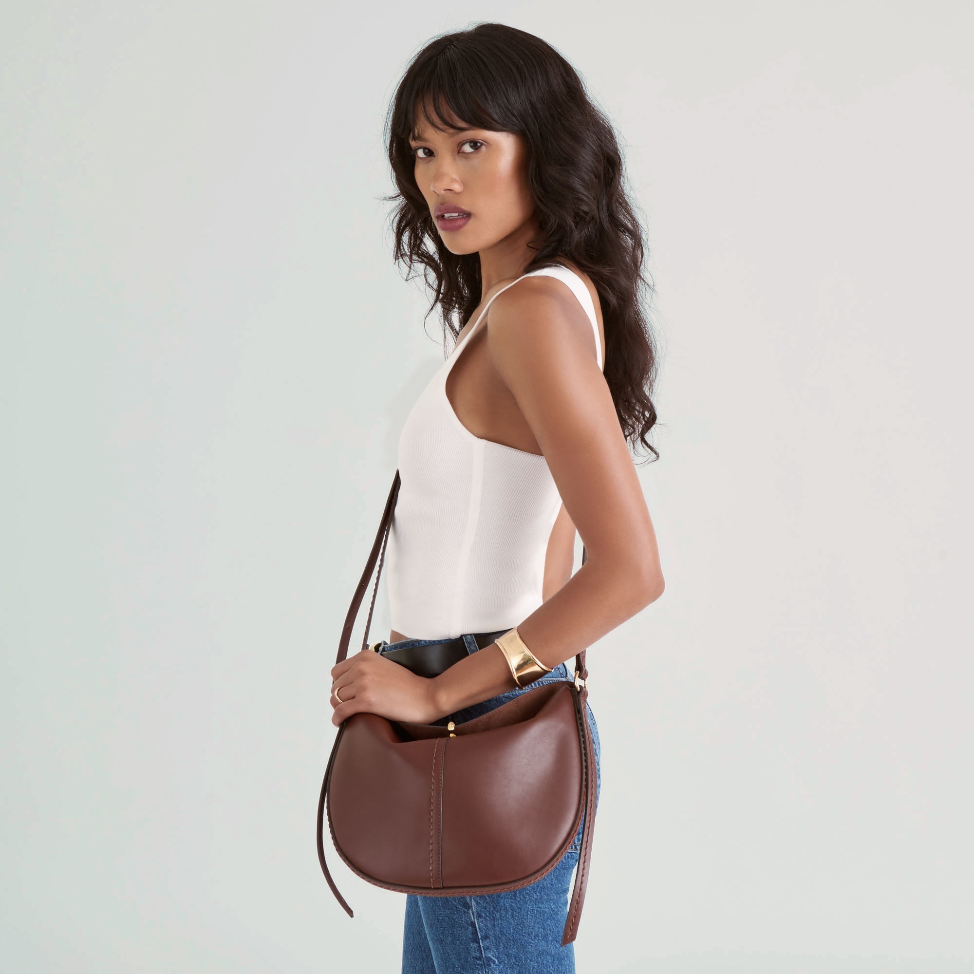 Dolce Vita ACCESSORIES | Burano Brown Leather Crossbody