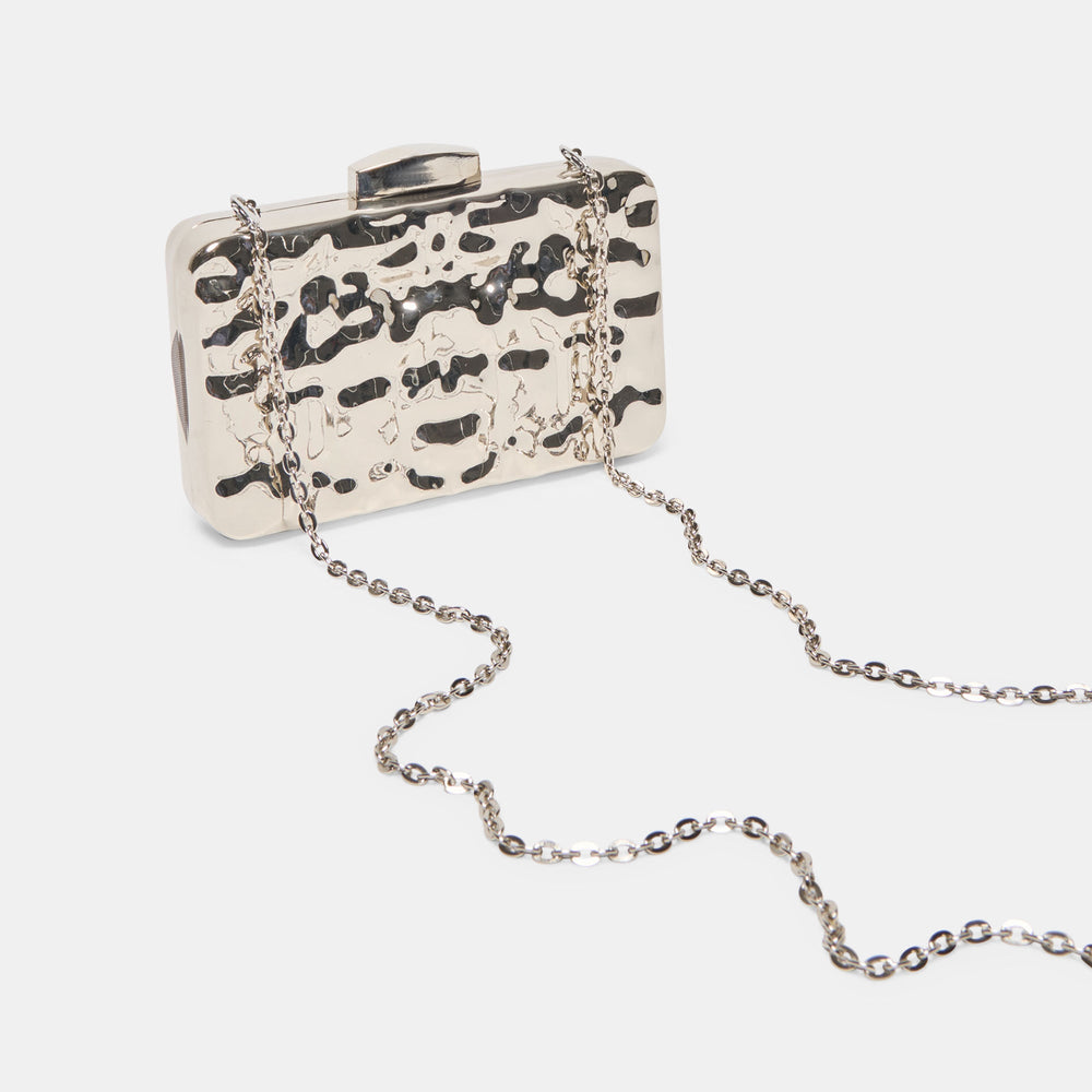 Dolce Vita ACCESSORIES | Delia Silver Metal Clutch