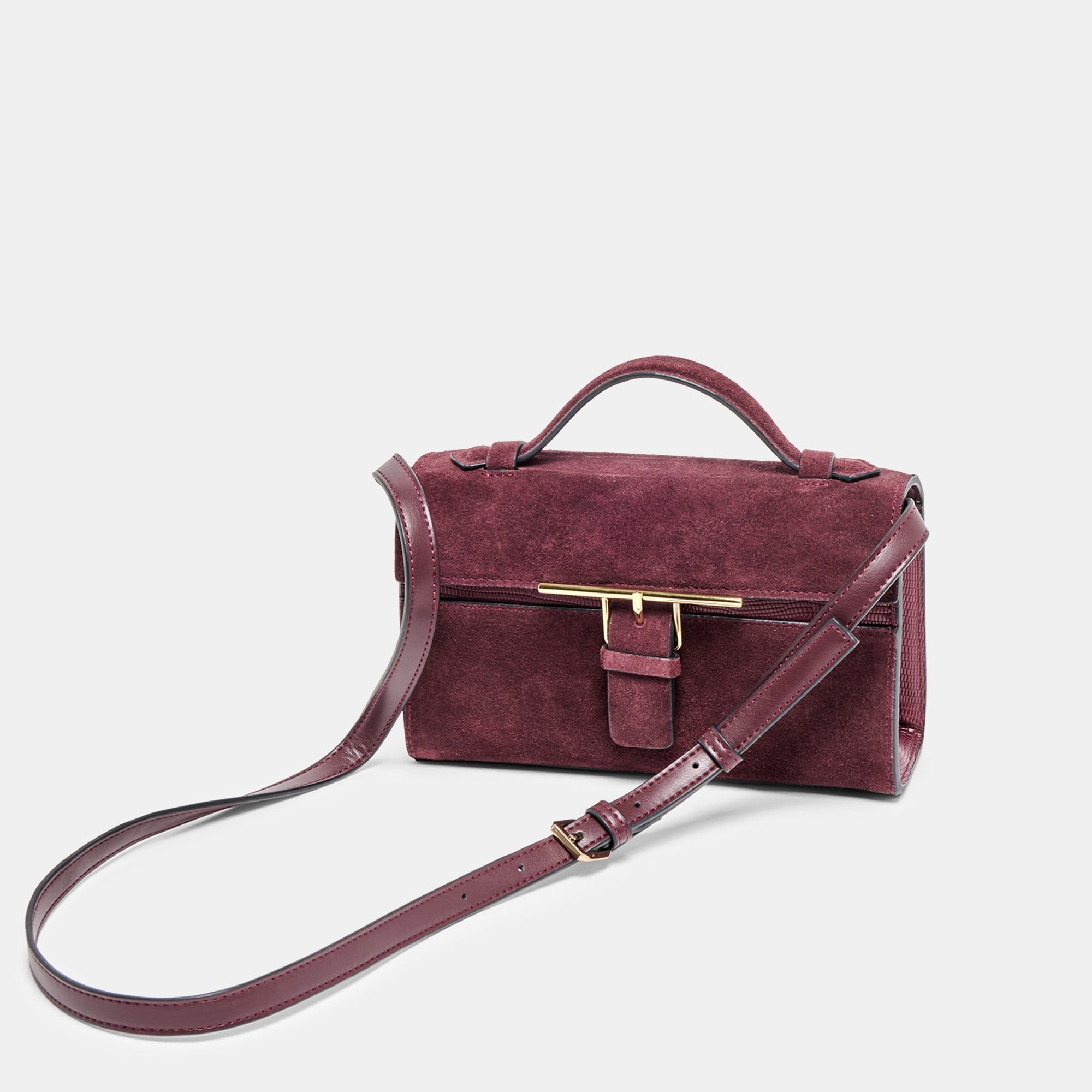 Dolce Vita ACCESSORIES | Zannone Burgundy Suede Crossbody