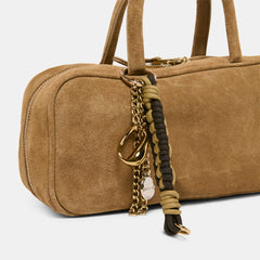 Dolce Vita ACCESSORIES | SANTINA HANDBAG TAUPE SUEDE
 – Dolce Vita