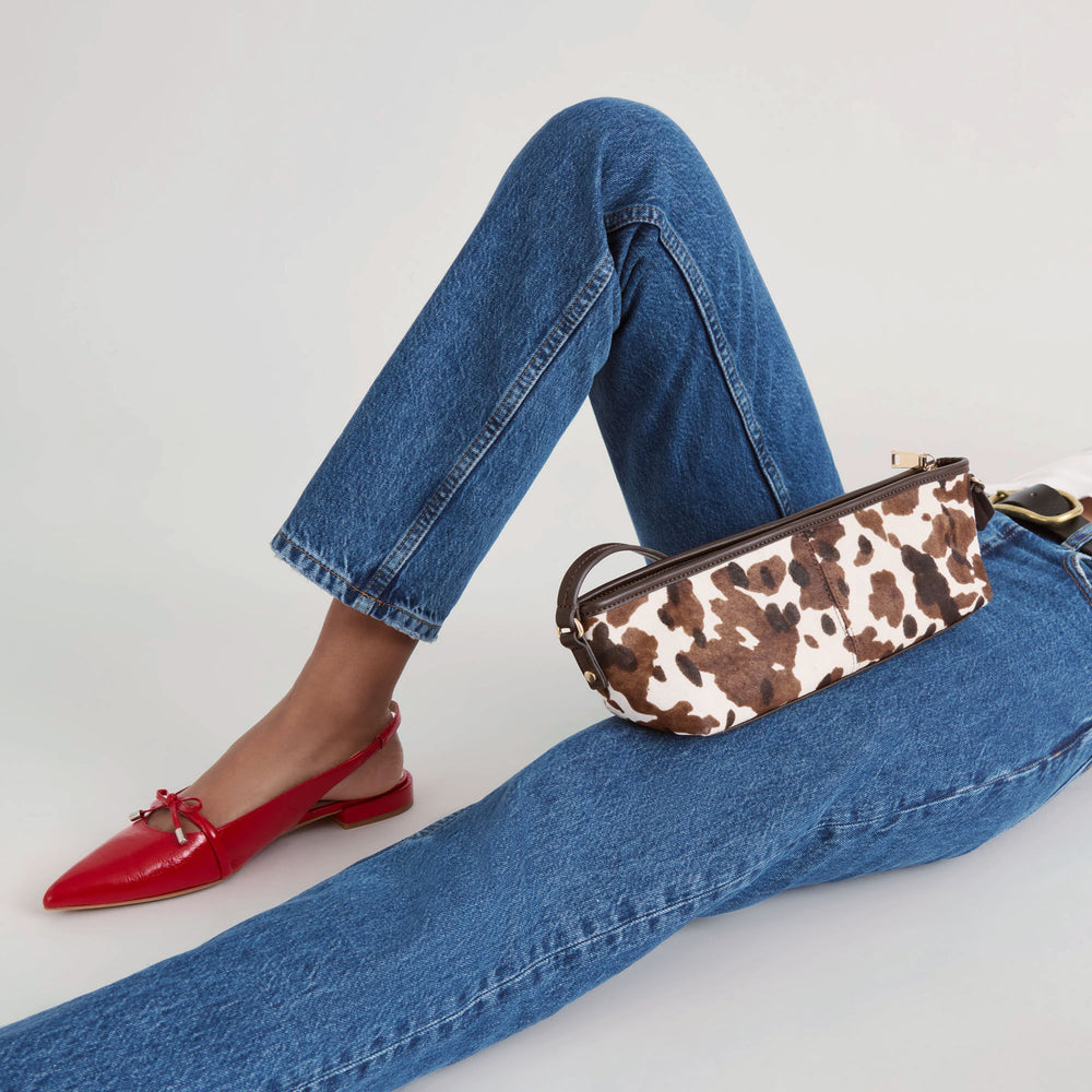 Dolce Vita ACCESSORIES | Savaii Cocoa Calf Hair Shoulder Bag