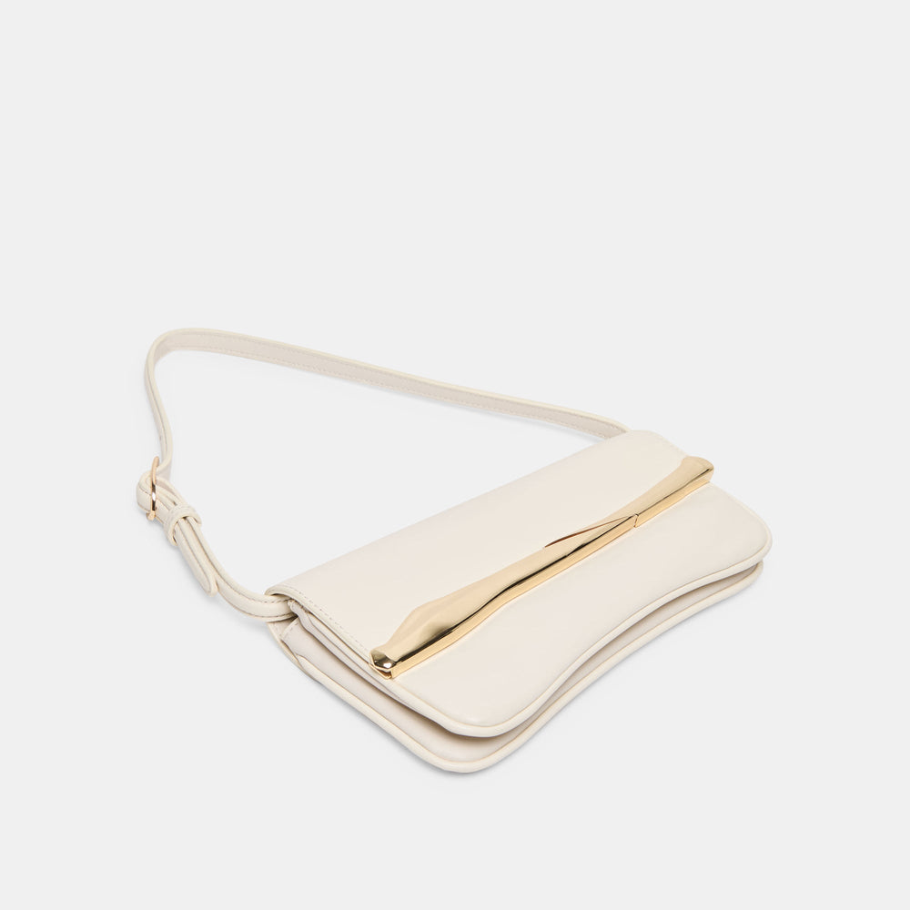 Dolce Vita ACCESSORIES | Azura White Leather Shoulder Bag