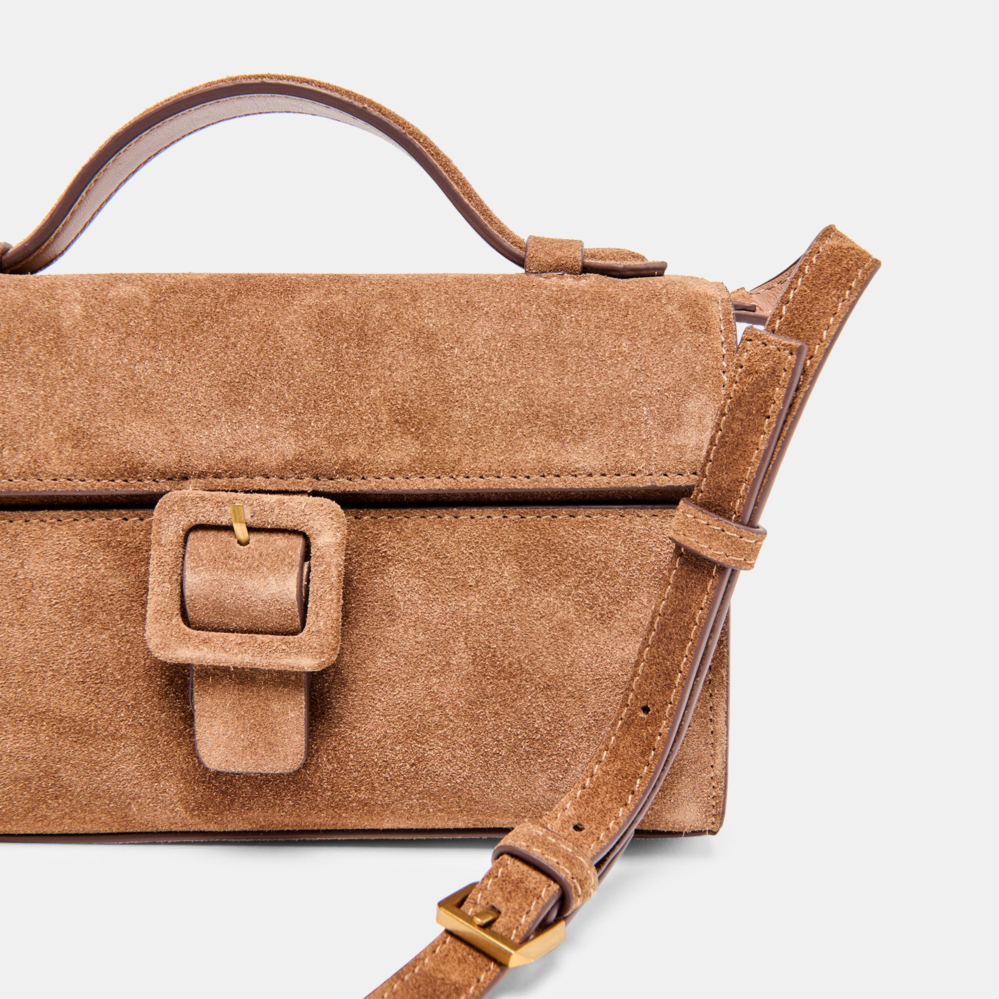 Dolce Vita ACCESSORIES | Chris Camel Suede Crossbody