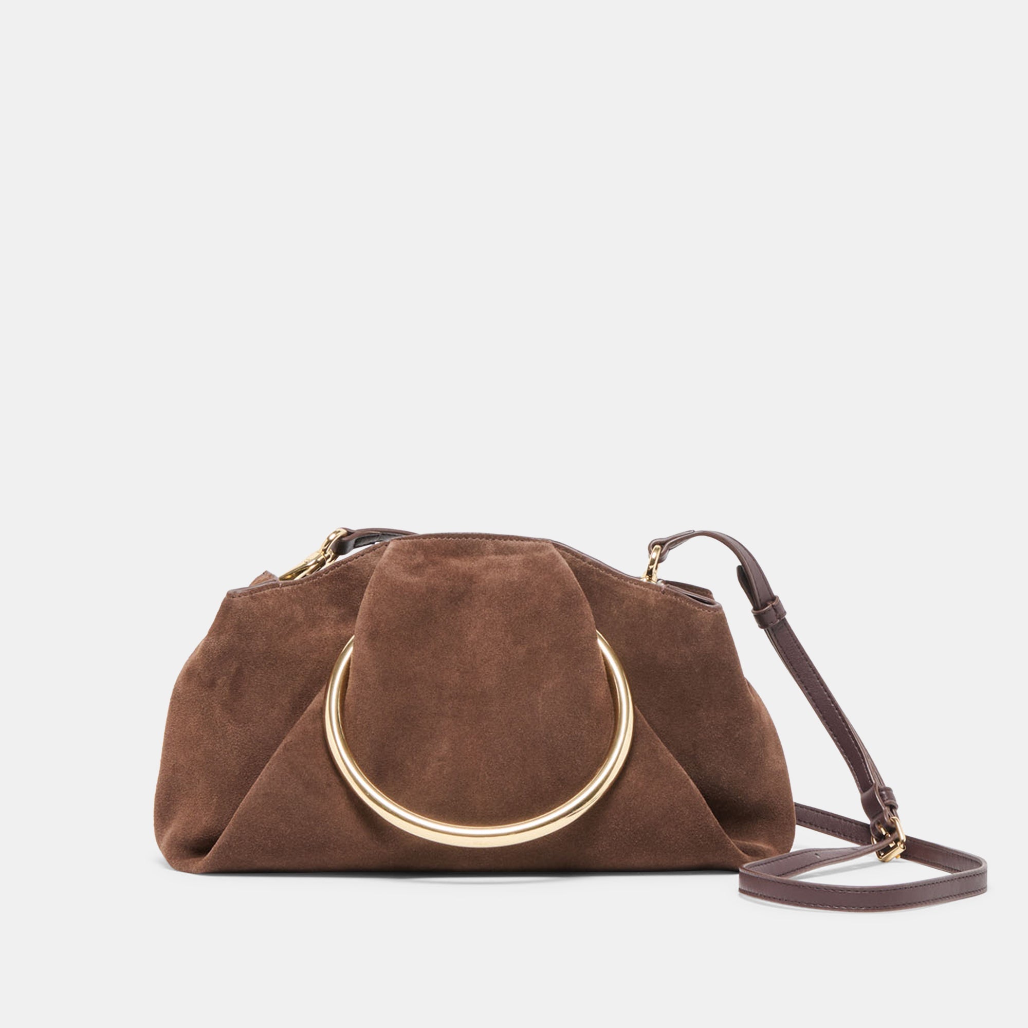 Dolce Vita ACCESSORIES | Channing Espresso Suede Handbag