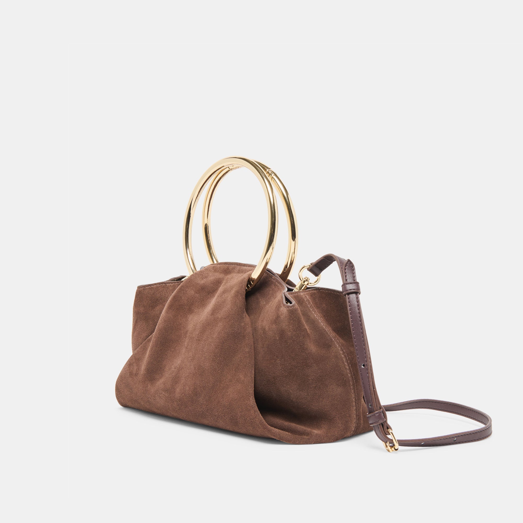 Dolce Vita ACCESSORIES | Channing Espresso Suede Handbag