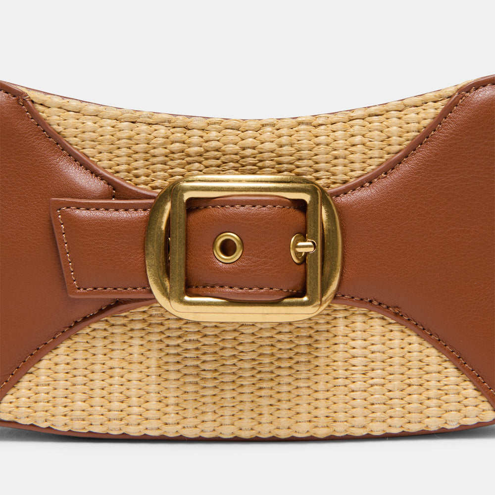 Dolce Vita ACCESSORIES | Nuala Raffia Saddle Stella Handbag